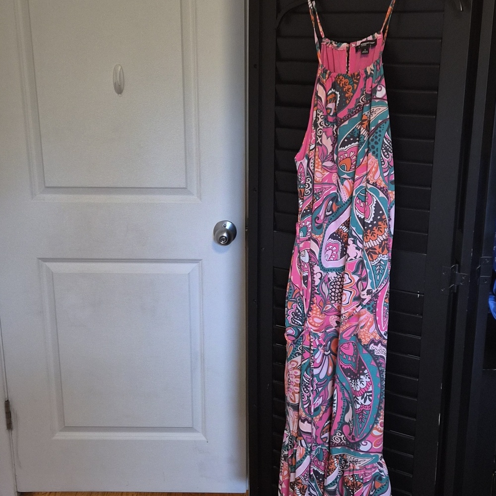 INC International Concepts Pink Floral Print Maxi Dress